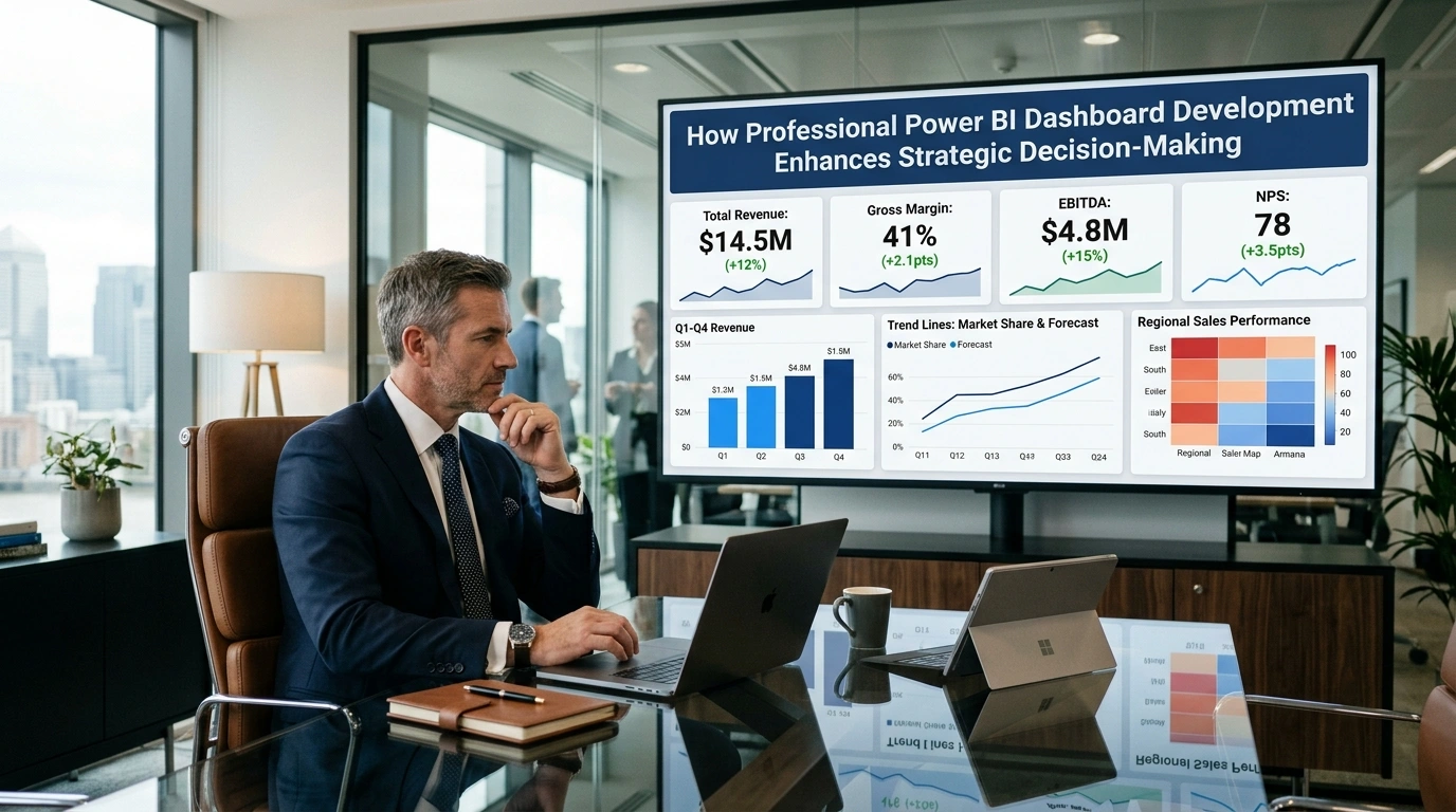 How Professional Power BI Dashboard Development Enhances Strategic Decision-Making
