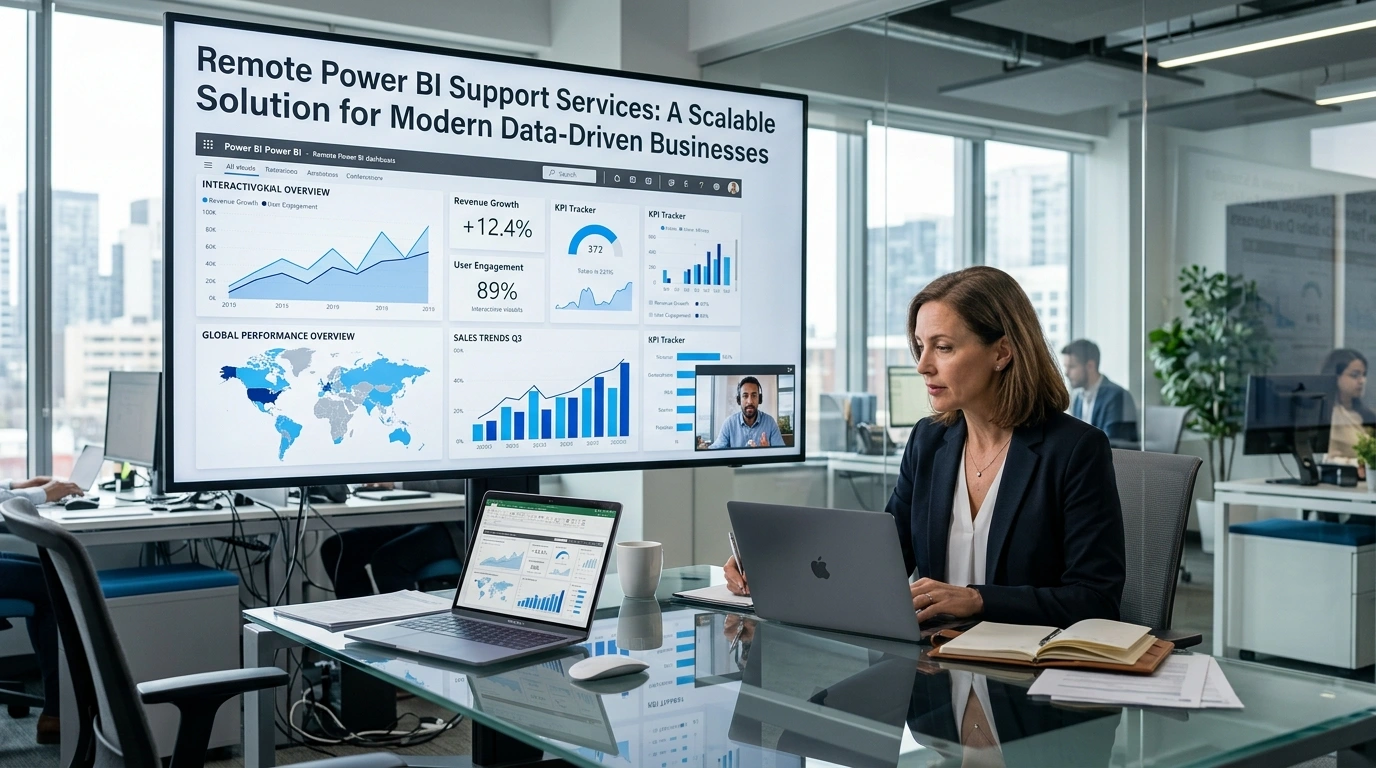 Remote Power BI Support Services: A Scalable Solution for Modern Data-Driven Businesses