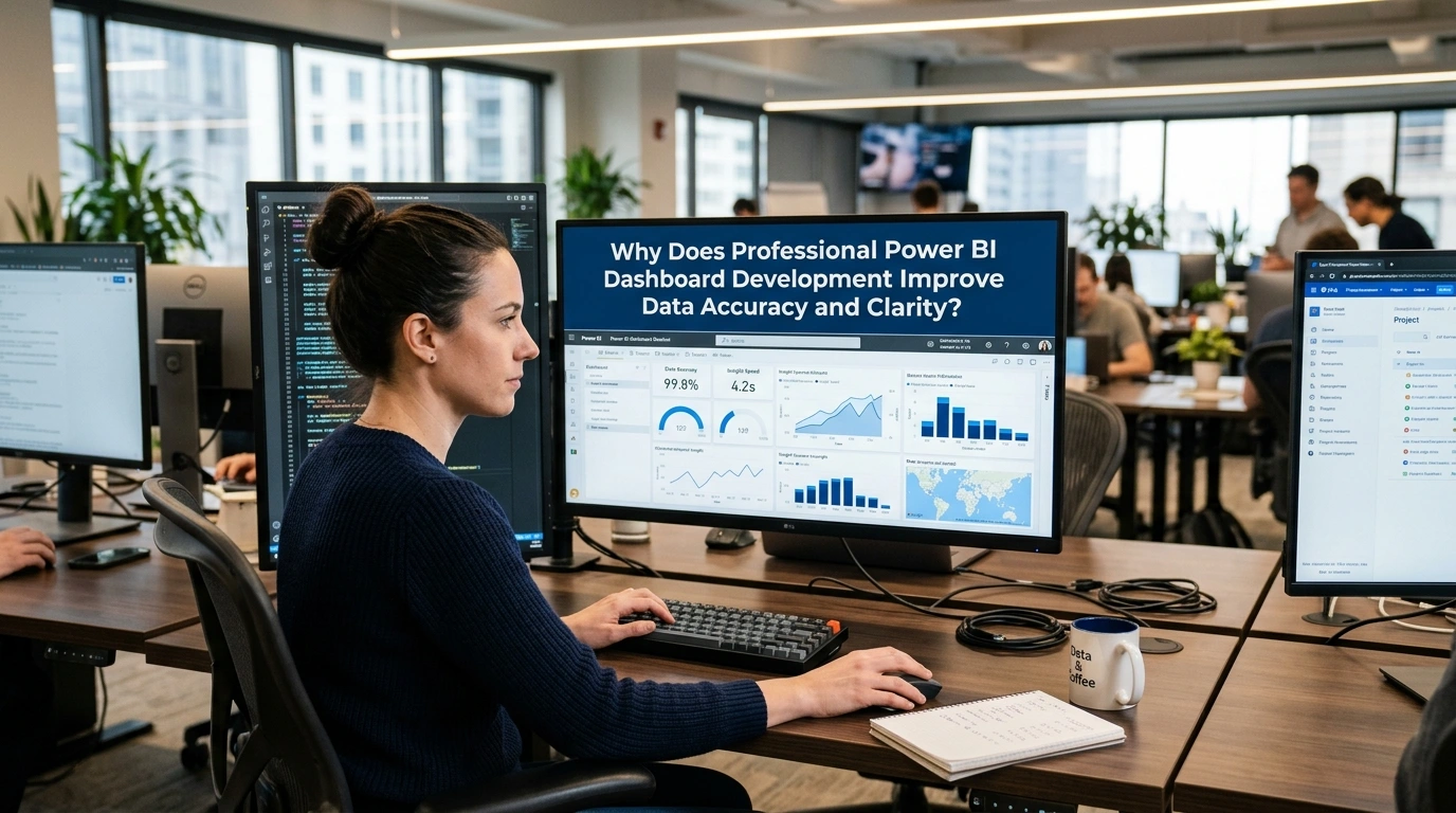 Why Does Professional Power BI Dashboard Development Improve Data Accuracy and Clarity?
