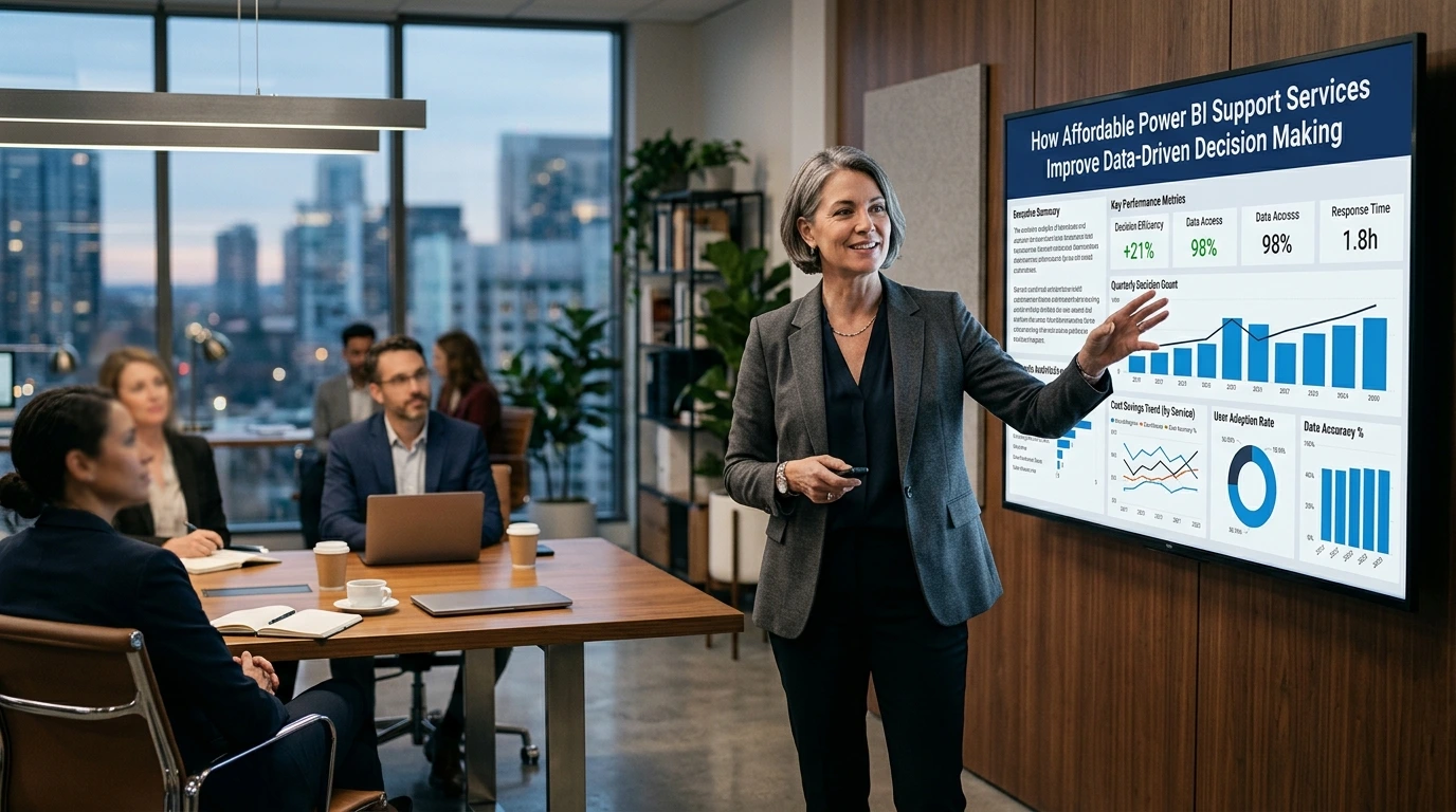 How Affordable Power BI Support Services Improve Data-Driven Decision Making
