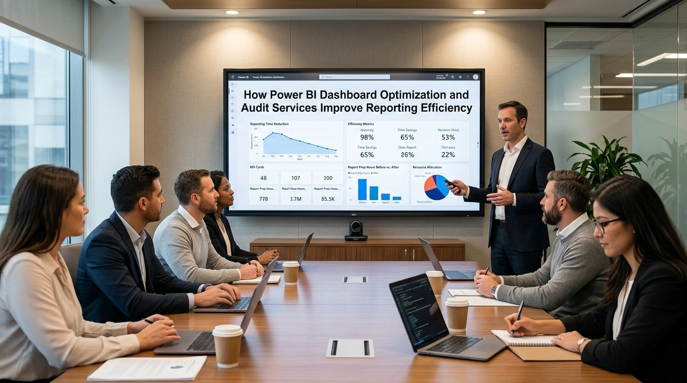 How Power BI Dashboard Optimization and Audit Services Improve Reporting Efficiency
