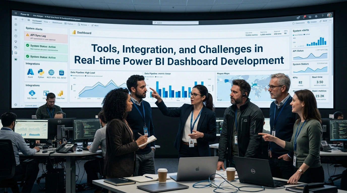 Tools, Integration, and Challenges in Real-time Power BI Dashboard Development
