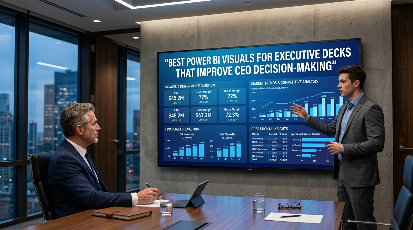 Best Power BI visuals for executive decks That Improve CEO Decision-Making
