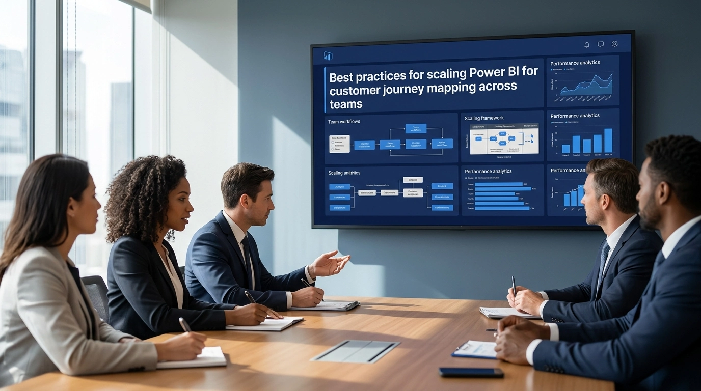 Best practices for scaling Power BI for customer journey mapping across teams
