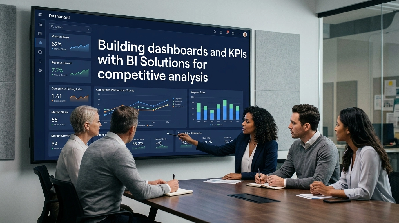 Building dashboards and KPIs with BI Solutions for competitive analysis