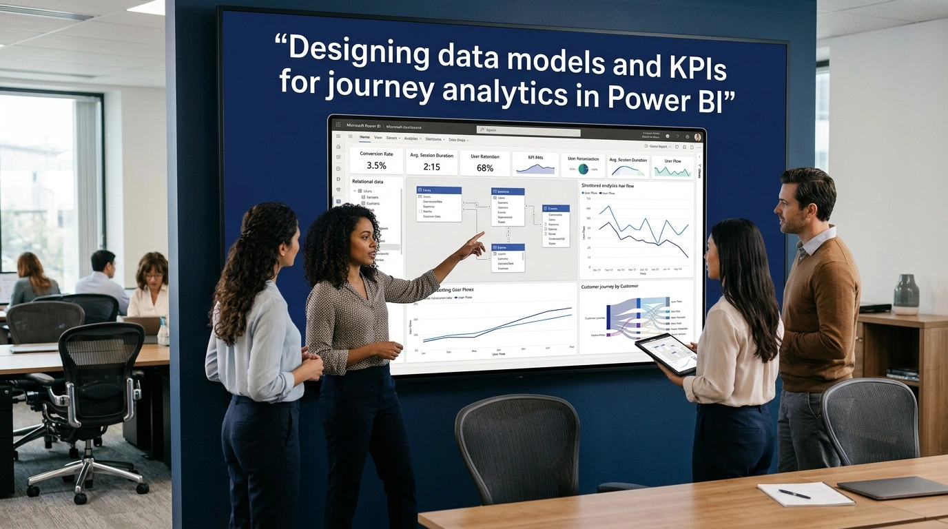 Designing data models and KPIs for journey analytics in Power BI
