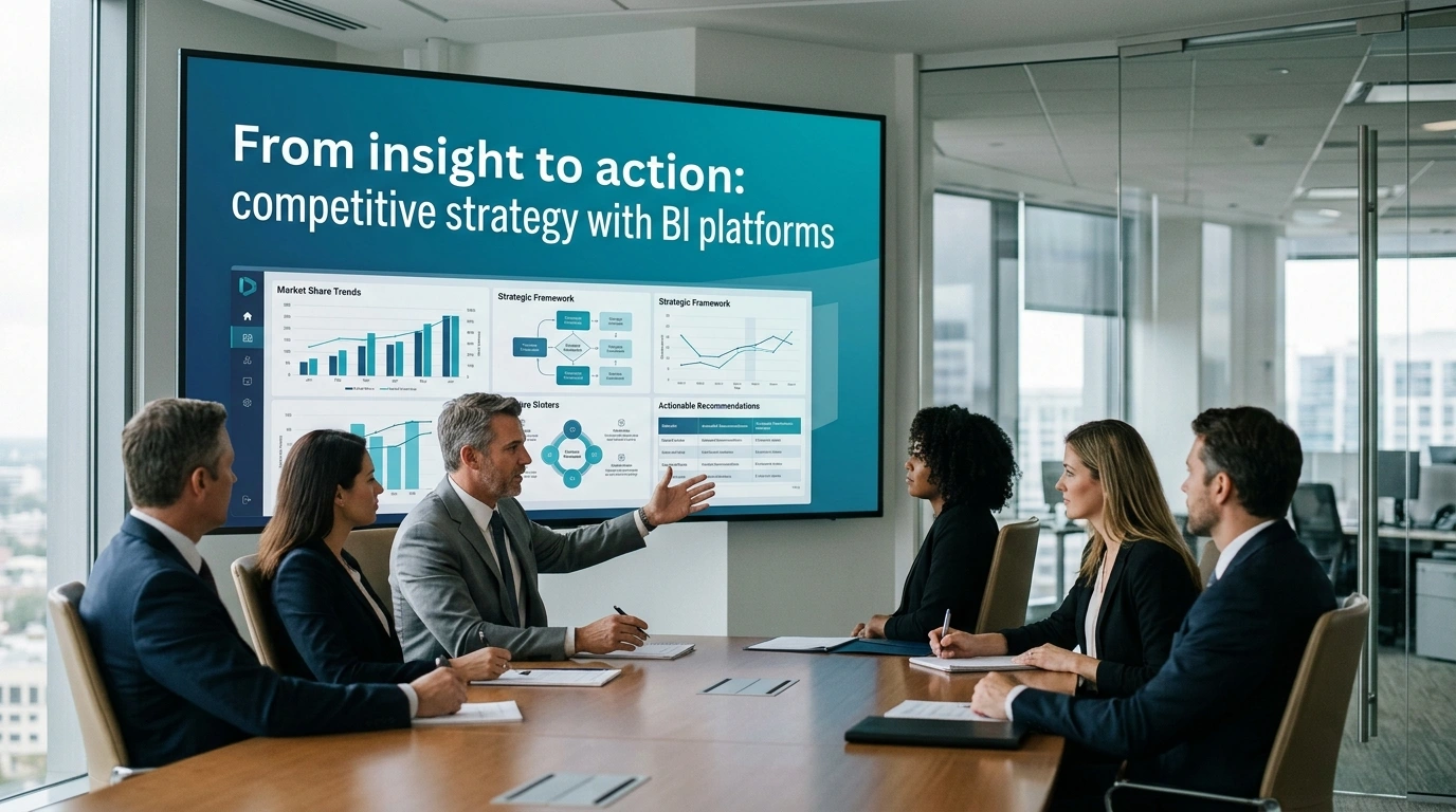 From insight to action: competitive strategy with BI platforms
