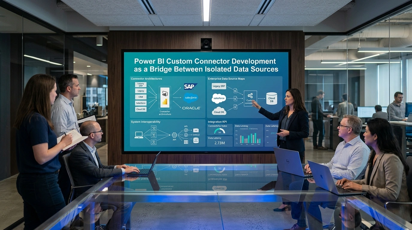 Power BI Custom Connector Development as a Bridge Between Isolated Data Sources
