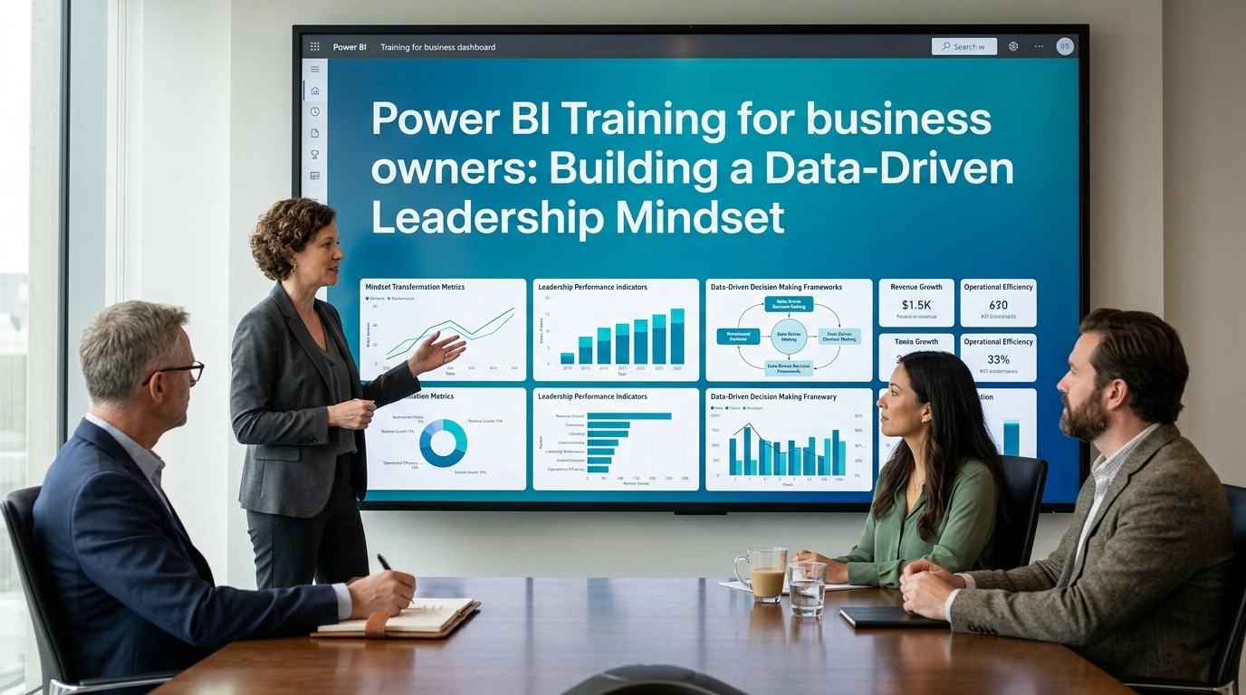 Power BI Training for business owners: Building a Data-Driven Leadership Mindset
