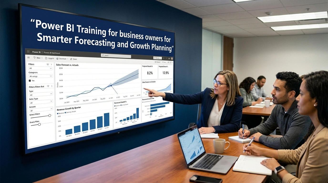 Power BI Training for business owners for Smarter Forecasting and Growth Planning