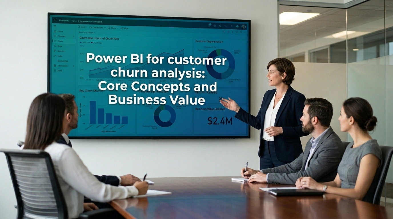Power BI for customer churn analysis: Core Concepts and Business Value
