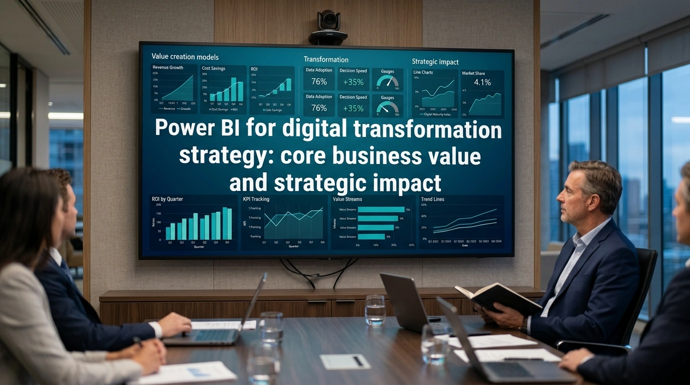 Power BI for digital transformation strategy: core business value and strategic impact
