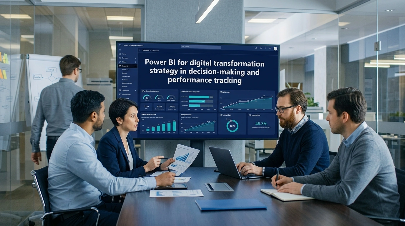 Power BI for digital transformation strategy in decision-making and performance tracking
