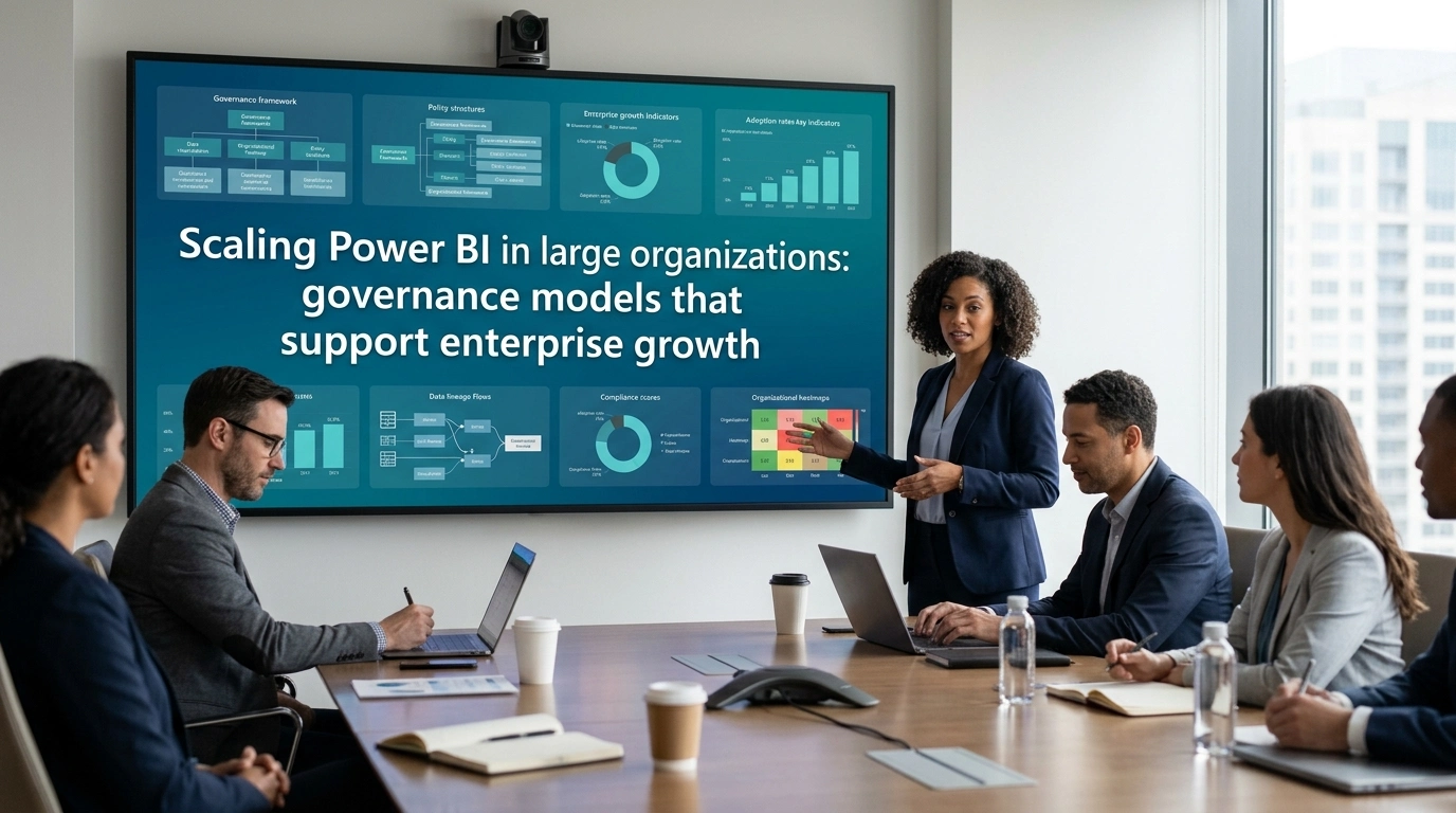Scaling Power BI in large organizations: governance models that support enterprise growth