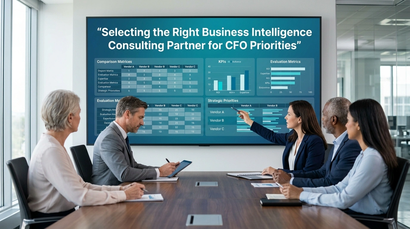 Selecting the Right Business Intelligence Consulting Partner for CFO Priorities 