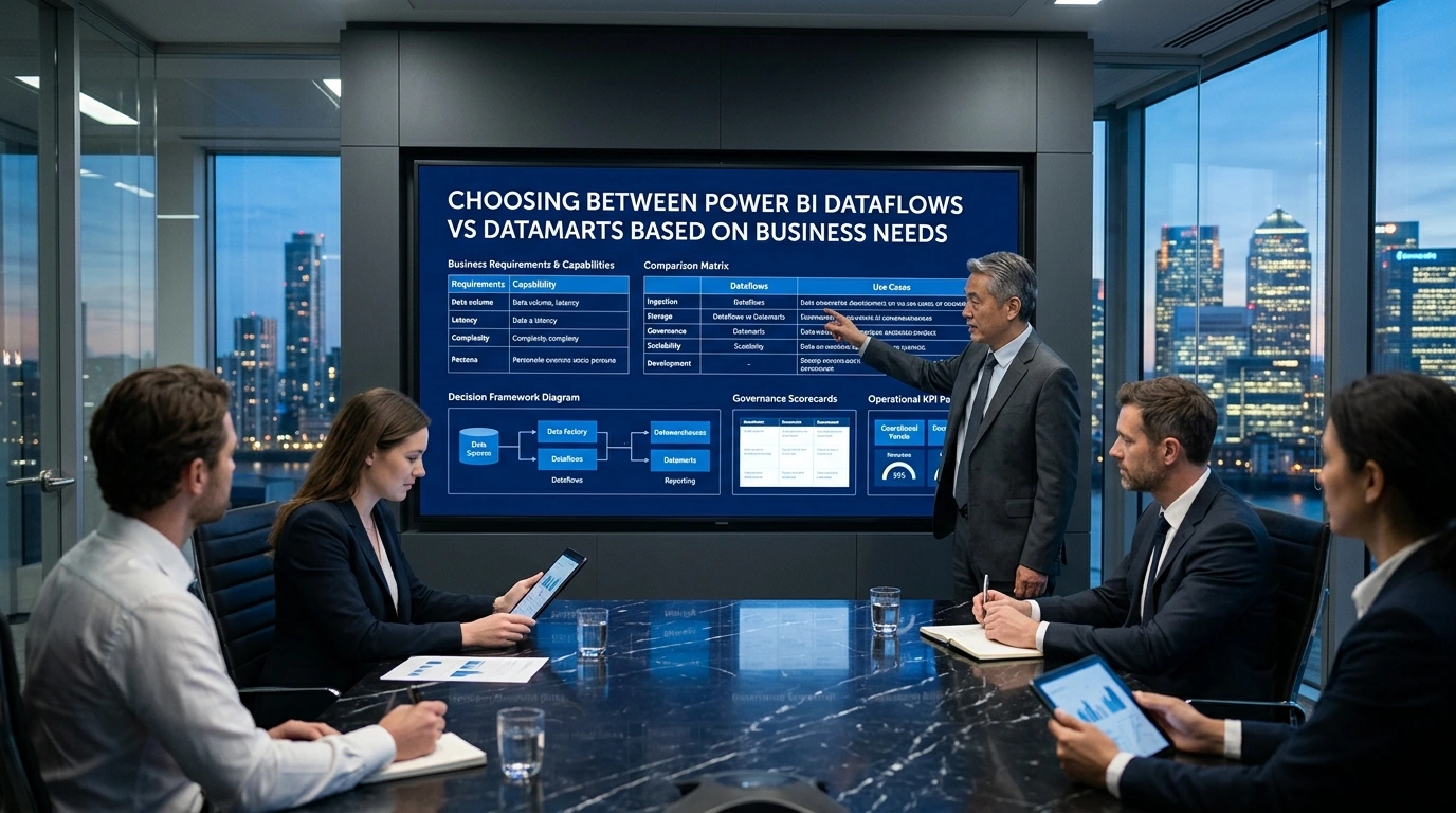 Choosing Wisely: Power BI Dataflows vs Datamarts Choosing Between Power BI Dataflows vs Datamarts Based on Business Needs