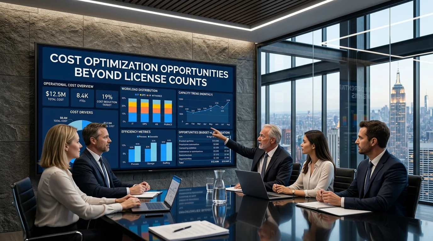 Cost optimization opportunities beyond license counts
