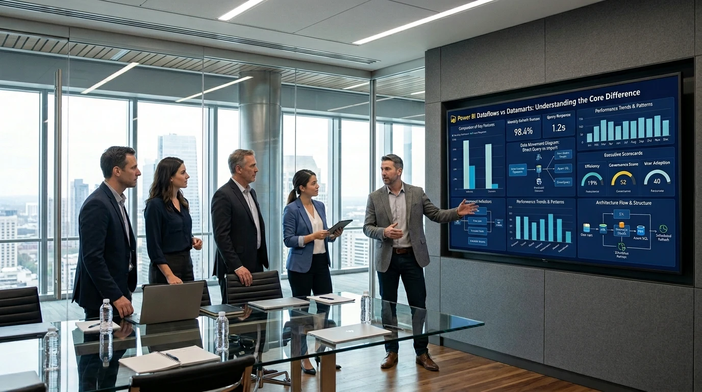 Choosing Wisely: Power BI Dataflows vs Datamarts Power BI Dataflows vs Datamarts: Understanding the Core Difference