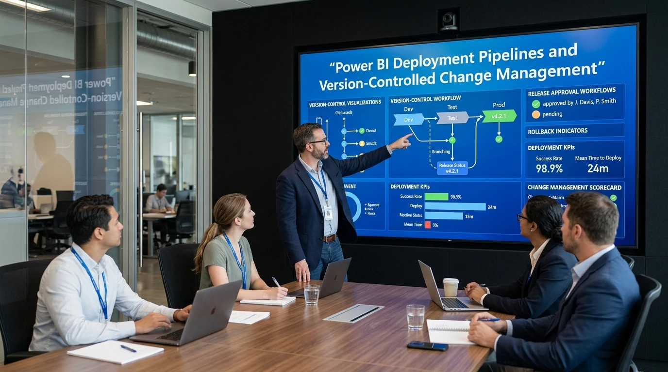 Power BI Deployment Pipelines and Version-Controlled Change Management
